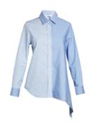Golden Goose Deluxe Brand Asymmetric-hem Striped Shirt