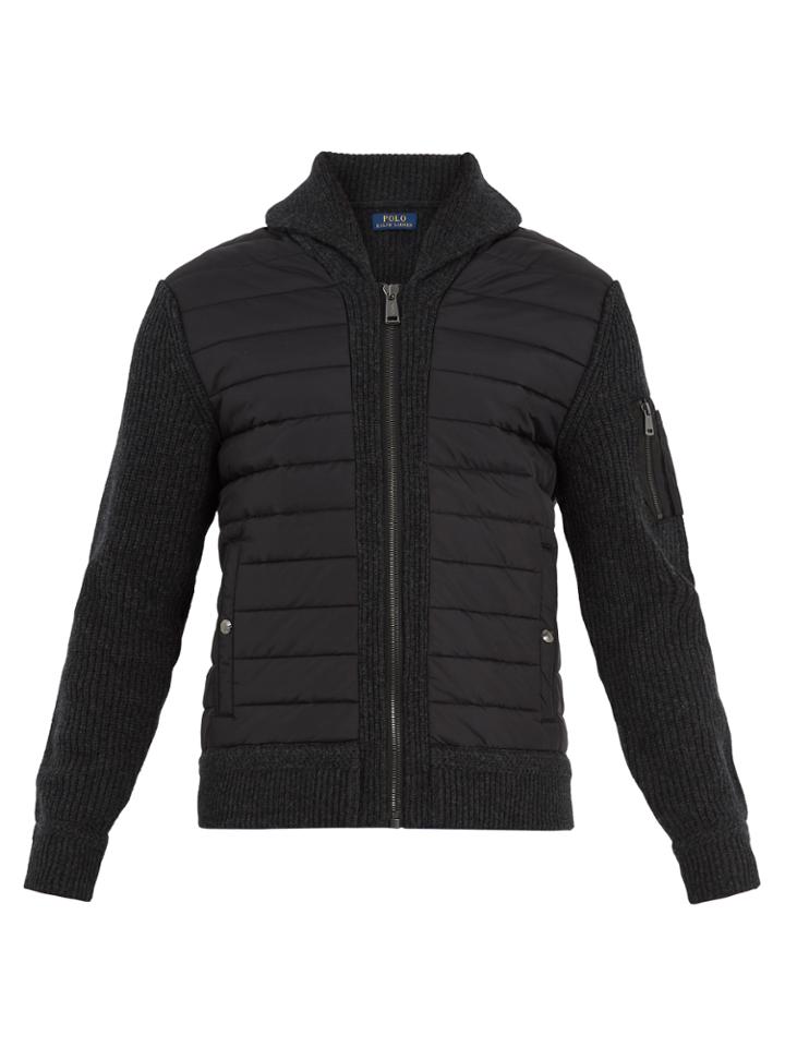Polo Ralph Lauren Contrast-panel Shawl-collar Jacket