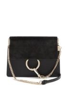 Matchesfashion.com Chlo - Faye Small Leather And Suede Cross-body Bag - Womens - Black