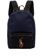 Matchesfashion.com Polo Ralph Lauren - Logo Embroidered Canvas Backpack - Mens - Navy