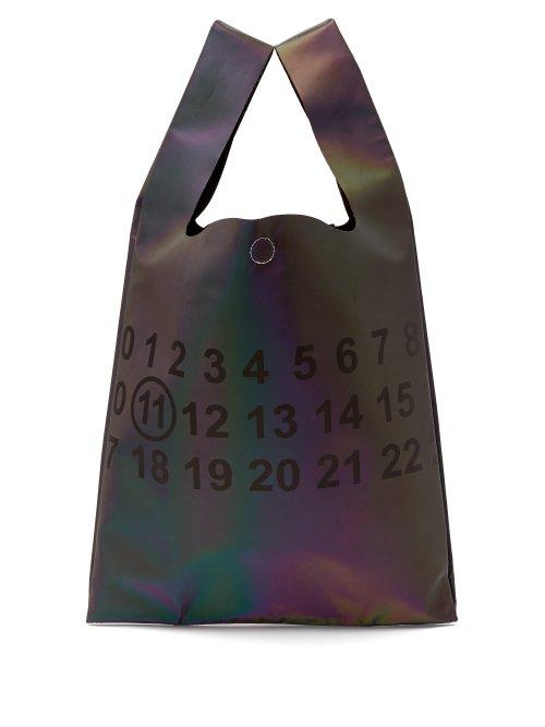 Matchesfashion.com Maison Margiela - Logo Print Tote Bag - Womens - Black
