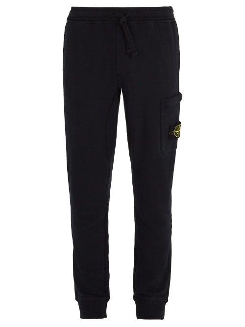 Matchesfashion.com Stone Island - Slim Fit Cotton Track Pants - Mens - Navy