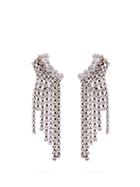 Matchesfashion.com Isabel Marant - Crystal Embellished Cascade Earrings - Womens - Silver
