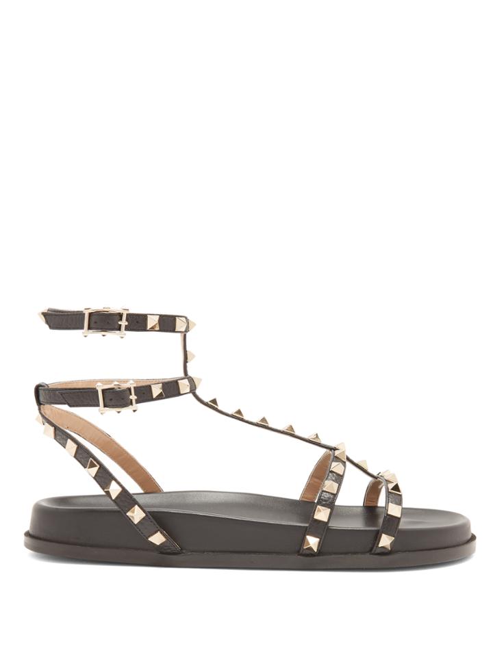 Valentino Submerge Rockstud Leather Sandals