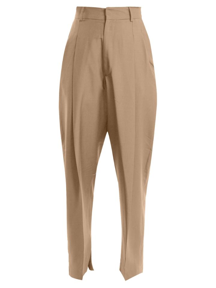 Edward Crutchley Oversized Pleat-detail Wool-blend Trousers