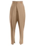Edward Crutchley Oversized Pleat-detail Wool-blend Trousers