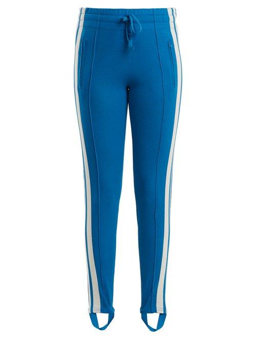 Matchesfashion.com Isabel Marant Toile - Doriann Stripe Trimmed Track Pants - Womens - Blue