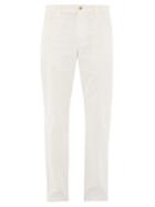 Matchesfashion.com De Bonne Facture - Cotton Corduroy Straight Leg Trousers - Mens - White