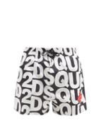 Matchesfashion.com Dsquared2 - Logo-print Shell Swim Shorts - Mens - Black White