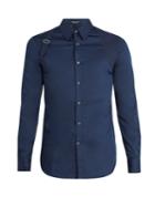Alexander Mcqueen Harness-detail Stretch-cotton Shirt