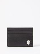 Burberry - Tb-logo Grained-leather Cardholder - Mens - Black