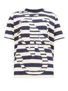 Matchesfashion.com Jw Anderson - Anchor-appliqu Cotton-jersey T-shirt - Mens - Navy White