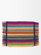 Sensi Studio - Set Of Two Fringed Placemats - Womens - Multi