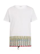 Valentino Feather-print Cotton-jersey T-shirt