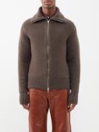 Jacquemus - Le Cardigan Meunier Lama-wool Blend Cardigan - Mens - Dark Brown