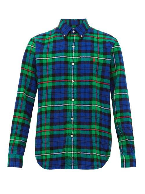Matchesfashion.com Polo Ralph Lauren - Custom Fit Checked Cotton Flannel Shirt - Mens - Multi