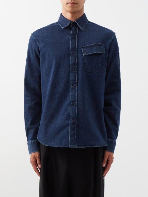 Belstaff - Pitch Asymmetric-pocket Denim Shirt - Mens - Indigo
