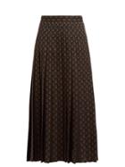Matchesfashion.com Gucci - Floral Jacquard Wool Blend Midi Skirt - Womens - Black Multi
