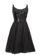 Matchesfashion.com William Vintage - Christian Dior 1961 Haute Couture Chiffon Dress - Womens - Black