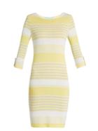 Melissa Odabash Maddie Striped-knit Mini Dress