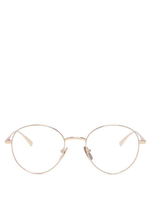 Matchesfashion.com Gucci - Round Metal Glasses - Mens - Gold