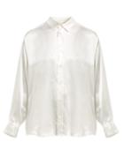 Matchesfashion.com Katharine Hamnett London - Nicola Silk Shirt - Womens - White