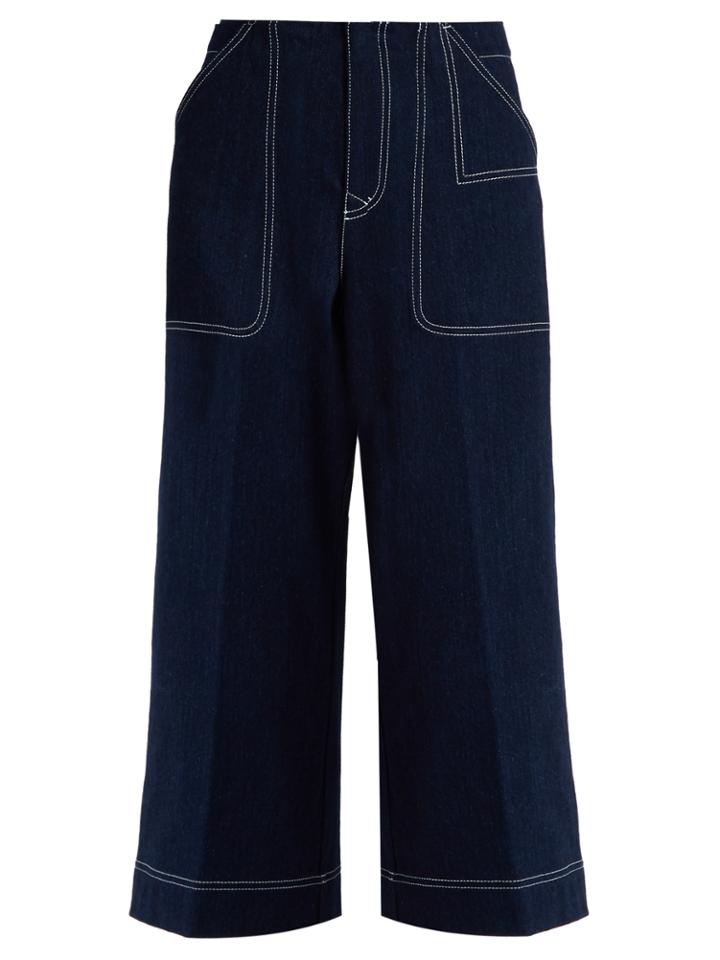 Acne Studios Texel Cropped Wide-leg Jeans