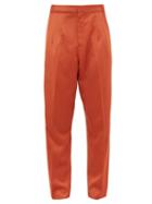 Matchesfashion.com Marques'almeida - Oversized Virgin Wool Trousers - Mens - Orange