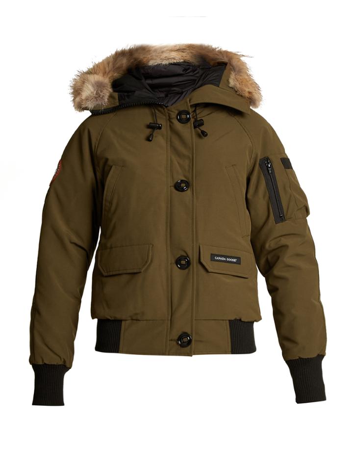 Canada Goose Chilliwick Fur-trimmed Padded Bomber Jacket