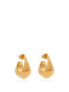 Matchesfashion.com Lemaire - Hoop Short-drop Earrings - Womens - Gold