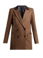 Matchesfashion.com Blaz Milano - Lady Anne Herringbone Wool Blazer - Womens - Brown