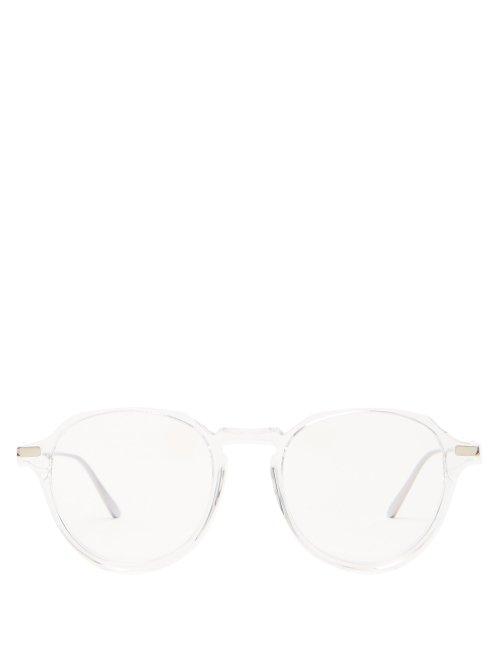 Matchesfashion.com Cutler And Gross - Round Frame Glasses - Mens - Clear