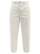 Mens Rtw Raey - Tapered Cotton Chino Trousers - Mens - Light Grey