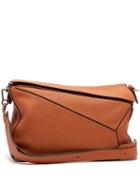 Matchesfashion.com Loewe - Puzzle Extra Large Grained Leather Bag - Mens - Brown