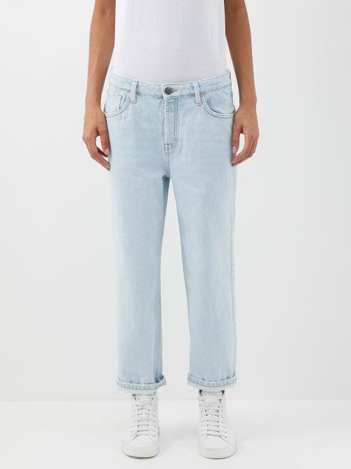 Raey - Dad Organic-cotton Boyfriend Jeans - Womens - Light Blue