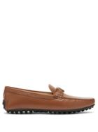 Matchesfashion.com Tod's - Gommino Logo-plaque Leather Loafers - Womens - Tan