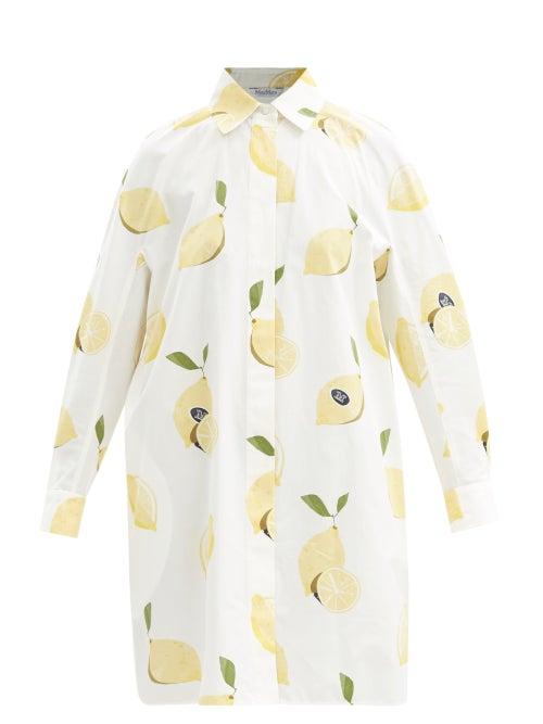 Max Mara - Osella Shirt Dress - Womens - White Multi