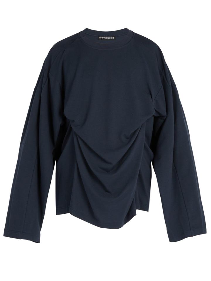 Y/project Double-layer Modal And Cotton-blend Top