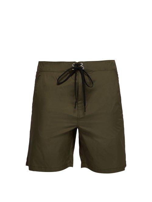 Matchesfashion.com Solid & Striped - The Longboard Swim Shorts - Mens - Green