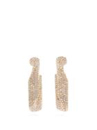 Matchesfashion.com Burberry - Crystal Embellished Hoop Earrings - Womens - Crystal