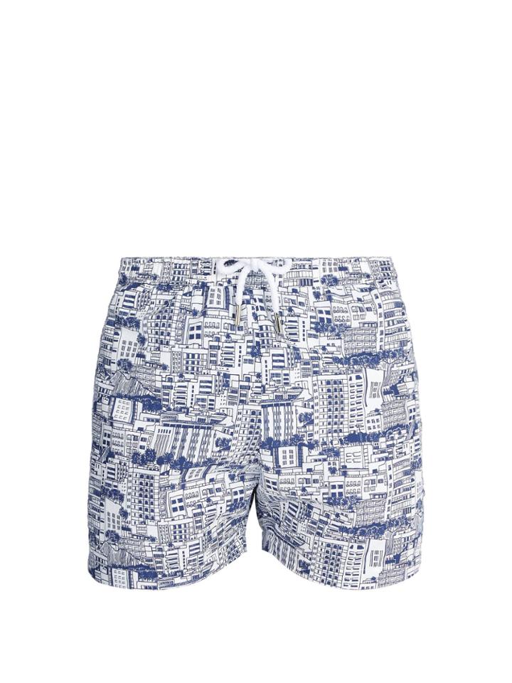 Frescobol Carioca Sports Predios-print Swim Shorts