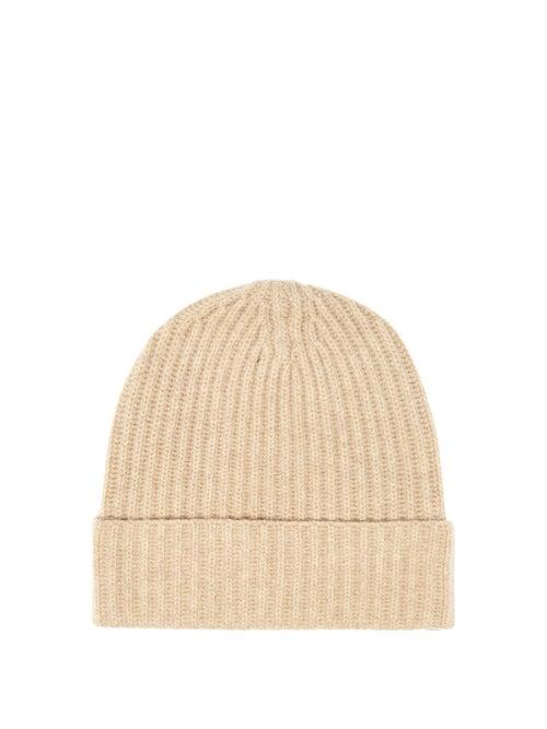 Joseph - Cardigan-stitch Wool Beanie Hat - Womens - Beige