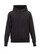Mens Rtw Les Tien - Brushed-back Cotton Hooded Sweatshirt - Mens - Black