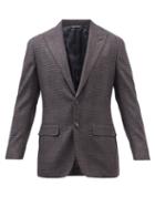 Thom Sweeney - Prince Of Wales-check Wool-blend Jacket - Mens - Brown Multi