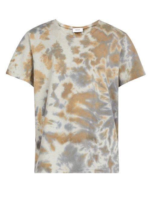 Matchesfashion.com Rhude - Desert Camouflage Tie Dyed Cotton T Shirt - Mens - Grey