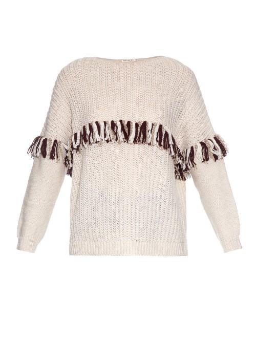 Masscob Tasslled Ribbed-knit Sweater