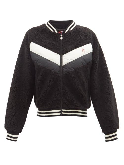 Perfect Moment - Chevron Fleece Jacket - Womens - Black