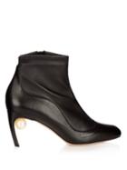 Nicholas Kirkwood Maeva Pearl-embellished Leather Ankle Boots