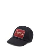 Matchesfashion.com Gucci - Logo-patch Cotton-twill Cap - Mens - Black