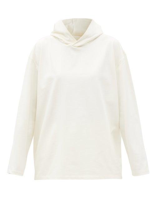 Matchesfashion.com Vaara - Luca Cotton-jersey Hooded Sweatshirt - Womens - White